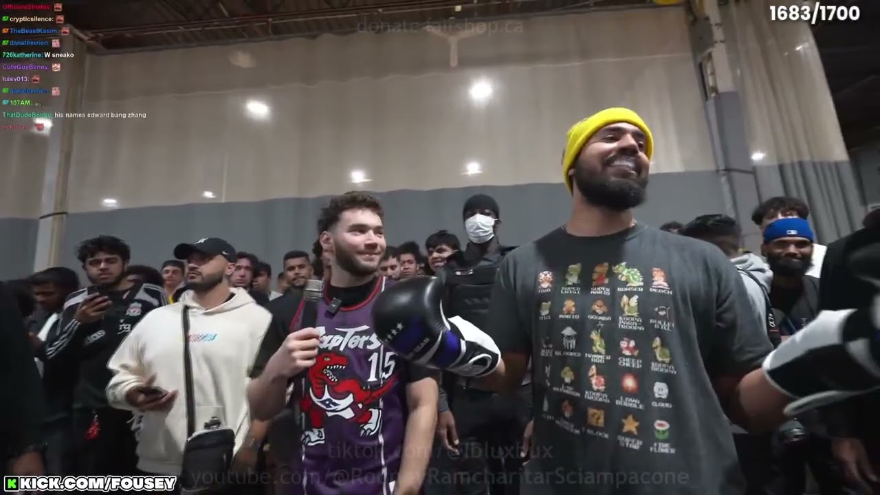 Fousey's Fight Club with Adin Ross & Sneako in Toronto, Canada