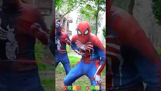 Spider-Man team VS Joker, how is this game full of laughter?#spiderman #funnyclips #viralvideo