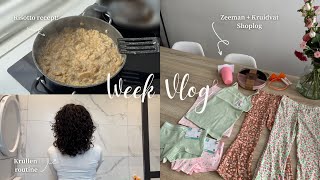 WEEKVLOG | Curly hair routine, Zeeman + Kruidvat shoplog, nieuw recept & Organizen