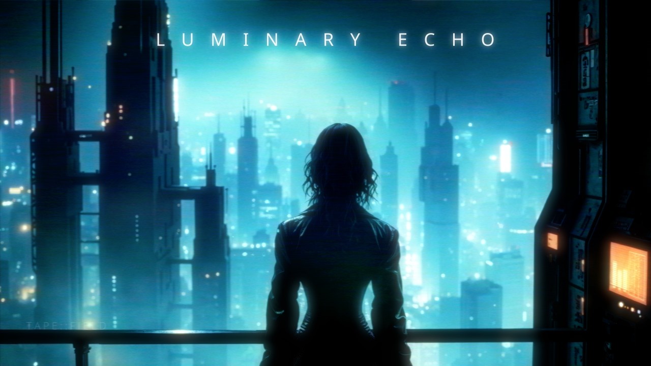 Luminary Echo: Sci Fi Cyberpunk Ambient Music for Focus & Sleep [VHS]