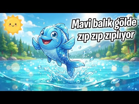 MAVİ GÖLDE BİR BALIK ZIP ZIP ZIPLIYOR 🦈 🐬 🎣 🐠 🐟