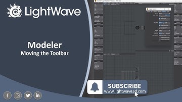 Lightwave 3D  -  Moving the toolbar