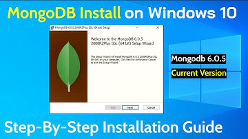 How to download and Install MongoDB 6.0.5 on Windows 10