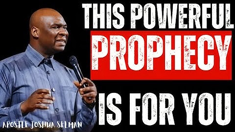 Powerful Prophecy And Declarations For You Tonight With Apostle Joshua Selman