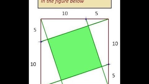 Puzzle Area of a Square inside a Square