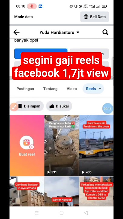 gajian dari facebook #facebook #fbpro #gajifacebook #gaji #monetisasi #facebookreels #shorts