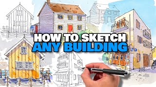 How To Sketch Any Building | Urban Sketching For Beginners