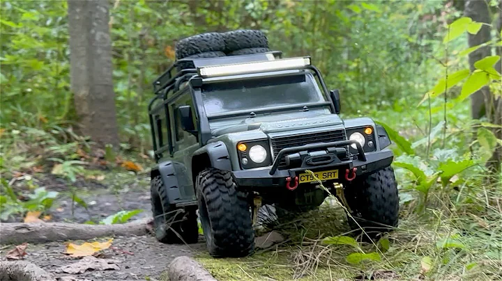 TRAXXAS TRX4 DEFENDER TRAIL RUN #traxxas #trx4 #defender #4k #d110 #speedrun #4x4 #rc @interrc9415 ​
