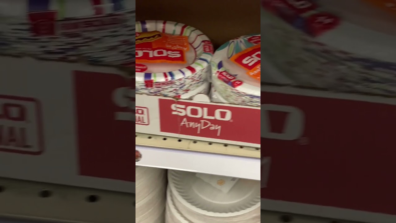 Paper plates are high 