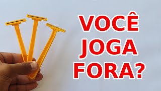 Barbeador usado, Você joga Fora? Isto vai valer ouro depois deste vídeo!