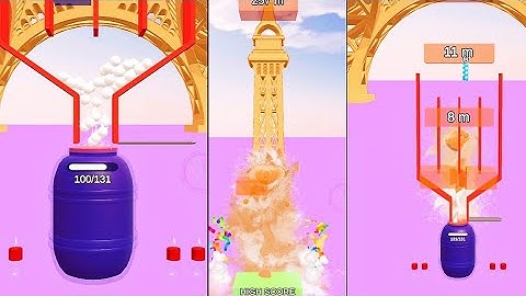 Drop And Explode soda eiffel tower gameplay | soda vs mentos aiospace