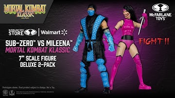 NEW Mortal Kombat Klassic™ Sub-Zero™ vs Millena™ Deluxe 2-pack 7" Figures | Action Figure Showcase