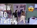 Teaching our 12yr sister how to twerk prank on dad ft klaiyi hair giveaway