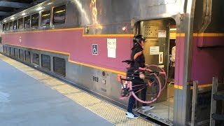 Train Commute with a Montague Folding Bike