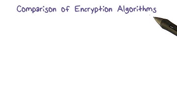 Comparison of Encryption Algorithms