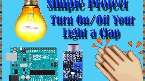 Arduino sound sensor turn on off light clap in hindi