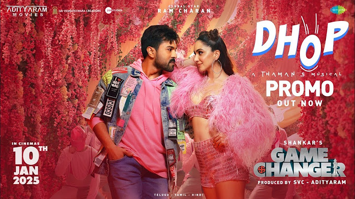Dhop (Tamil) - Song Promo | Game Changer | Ram Charan, Kiara Advani | Thaman S | Shankar