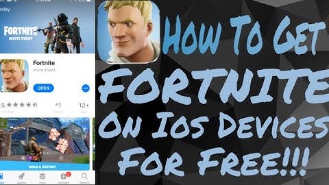 How To Get FORTNITE For Free No JB/PC Iphone/Ipad/Ipod T Ios 10/11!!!!