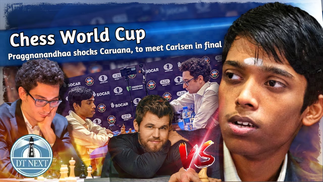 praggnanandhaa: Chess World Cup: Praggnanandhaa shocks Caruana, meets  Carlsen in final - The Economic Times