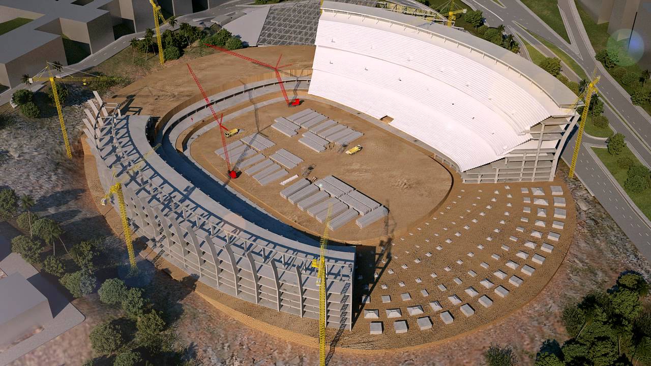 Evolução da Arena Fonte Nova em 3D