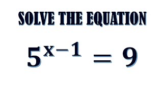 EXPONENTIAL EQUATIONS
