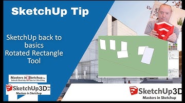 🏷️SketchUp back to basics - Rotated Rectangle💎 #Tip #231
