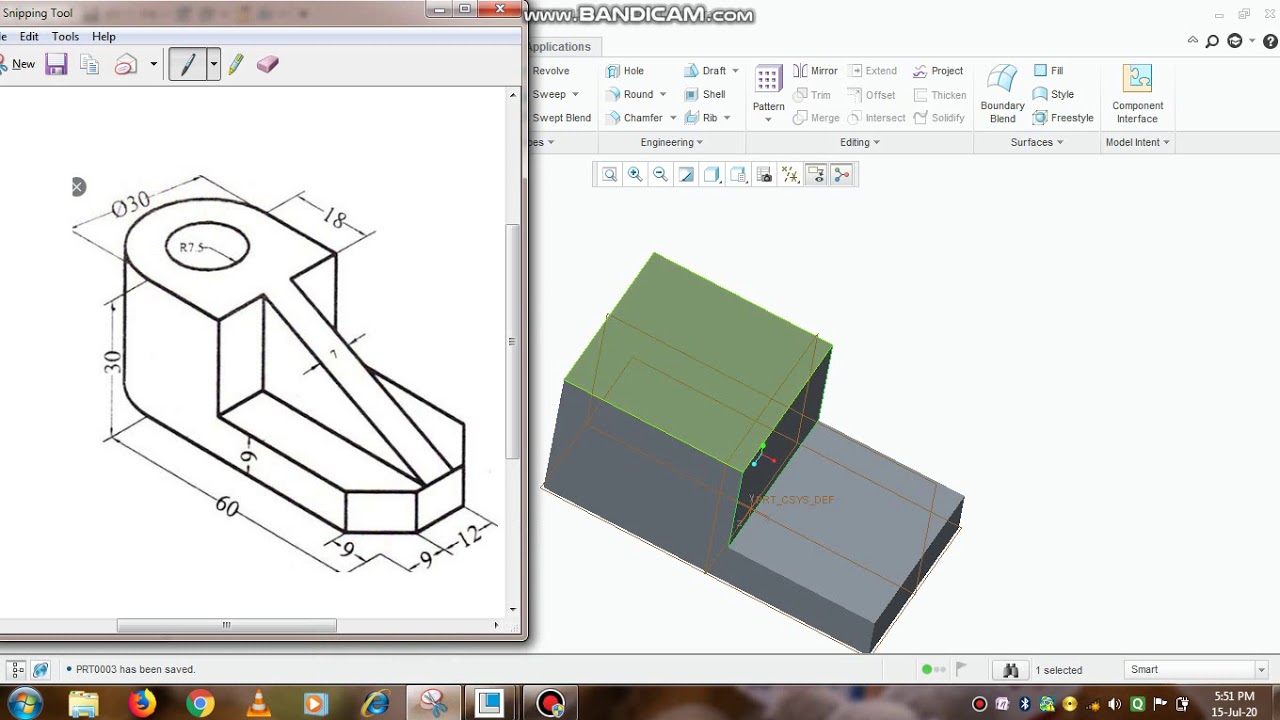 Creo Tutorial for Beginners |Easy Solid Modelling| - YouTube