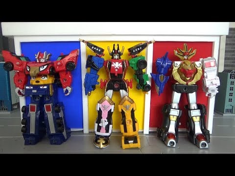 Power Rangers Super Megaforce RPM Wildforce 3 Megazord Center Toys 파워레인저 캡틴포스 <strong>엔진포스</strong> 정글포스 3대 로봇 센터 장난감