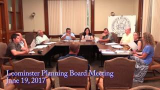 Leominster Planning Board Meeting 6-19-17