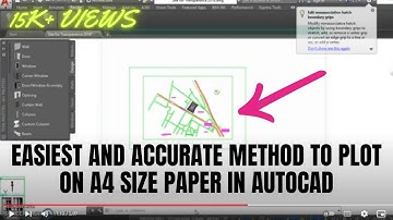 How to plot a drawing in A4 paper to scale (1:1000) AutoCAD Architecture