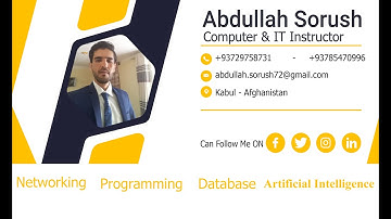 Microsoft Excel Lesson#29 Designing Financial System For a Business part2 in Pashto by Abdullah