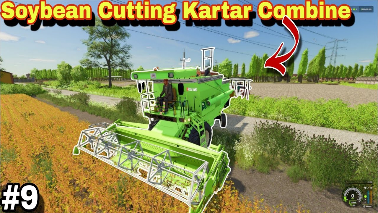 Kartar Combine for Soybean कटाई FS 25 Hindi Gameplay - खेत में धमालHarvesting  !FS25