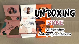 IZONE BloomIZ All Member autographed Album Full Set Unboxing - YouTube