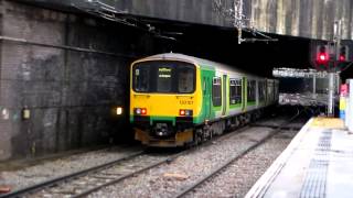London Midland Class 150, 150107, 1V29 departing Birmingham New Street (14th October 2014)