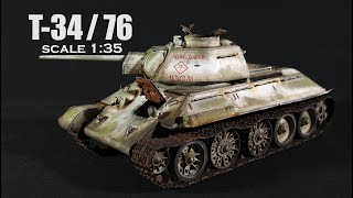 : T-34 / 76 Wintertarnung / Winter camouflage for the next diorama scale 1:35