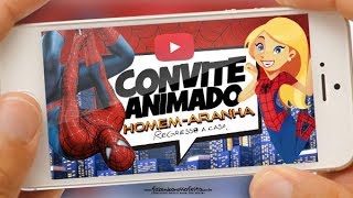 Convite Homem Aranha Digital Virtual Whatsapp