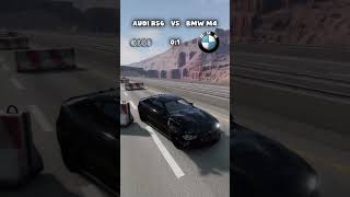 Audi RS6 vs BMW M4 in BeamNG.drive