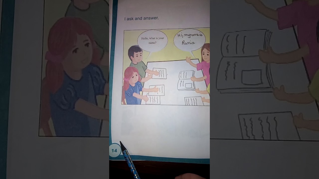 اللنجليزية الاولى متوسط اسال واجيب ص14