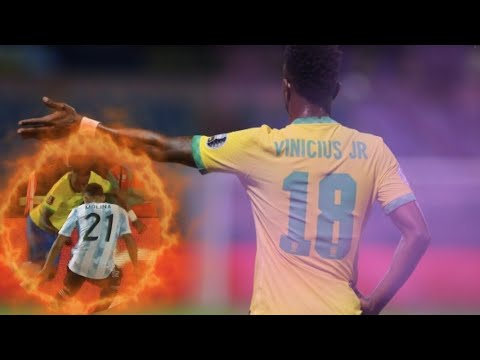 شاهد ماذا فعل فينيسيوس جونيور بدفاع الأرجنتين