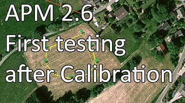 Quadcopter - APM 2.6 Flight - First time GPS Loiter, RTL, Mission and almost crash