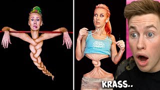 Make-Up Artist Macht Body Paint Illusionen