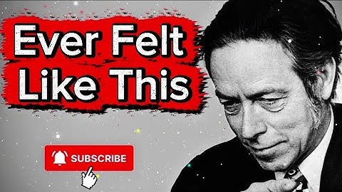 Why You Feel Empty Inside – Alan Watts Explains the Loss of Joy