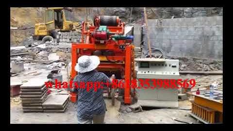 one button to forming QTJ4-28 concrete cement brick making machine
