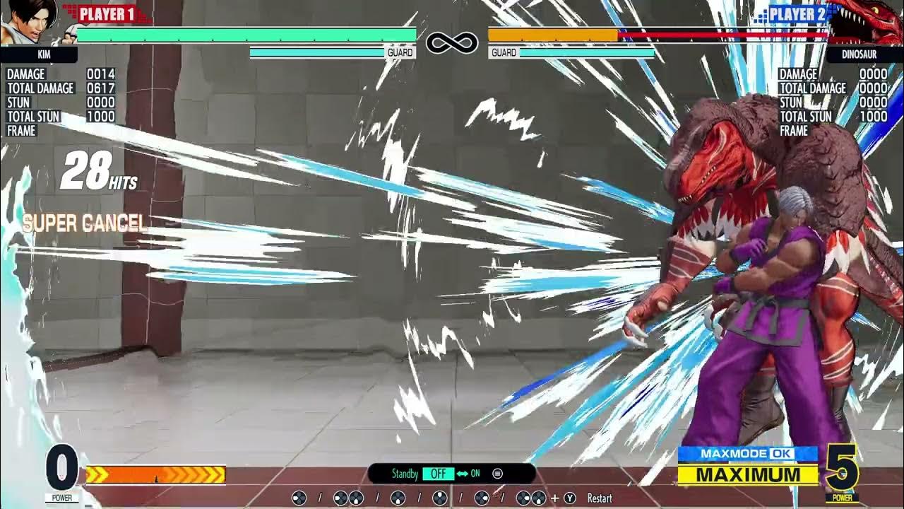 KOFXV Kim Kaphwan New Stun Combos 2 (1 7version) YouTube