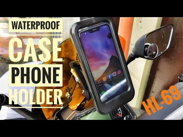 Waterproof phone case holder for motorcycle UNBOXING and