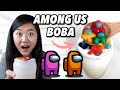 I made AMONG US BOBA! EASIEST Boba Recipe From Scratch