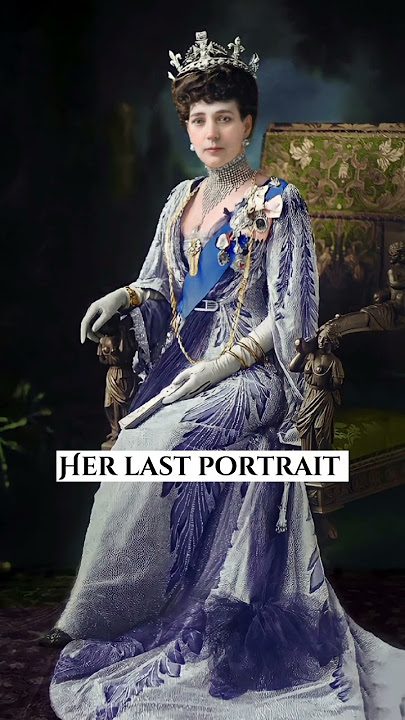 Queen Alexandra's first Vs last portrait. #shorts