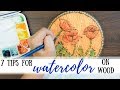 Watercolor on Wood | 7 tips for painting