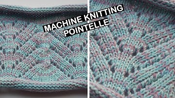 Machine knitting - Pointelle design. Knitting pointelle design idea.