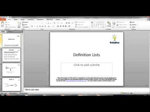 21  Unordered, Definition List